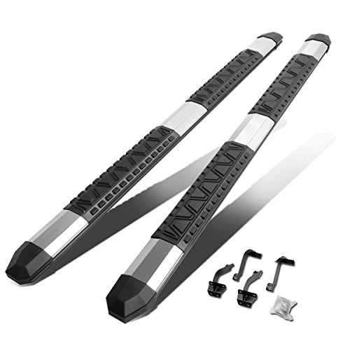 5 Inches Side Step Nerf Bar Running Board Compatible With Ford F-150 F-250 F-350 Extended Cab 15-22, Aluminum, Polished Chrome #TOP27