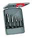 Rennsteig 471 901 3 Double-Edged Screw Extractor Set in Metal Case, 0 V, Black, Size 1-5, Set of 5 Piece