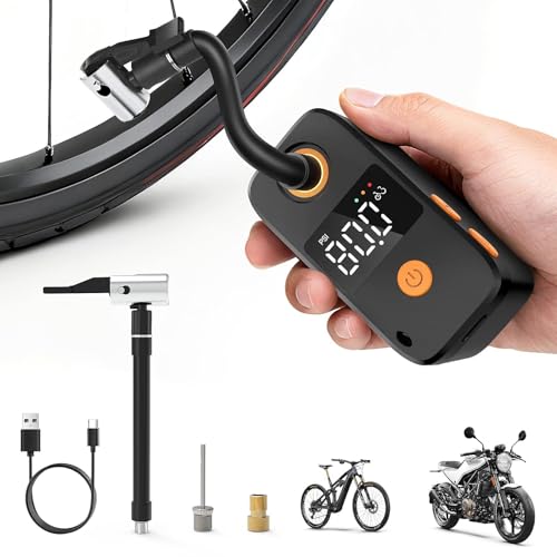 Mini Pompe à Vélo Électrique 120 PSI – Gonfleur Portable