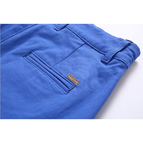 Boys Pants Uniform School Chino Pant Fitted with Adjustable Waist for Kids 4-14 Years Old,6 Color3