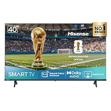 Hisense Smart TV FHD 40" Polegadas 40A4NV com HDR10, DTS Virtual X, Compatibilidade Alexa e Google Home