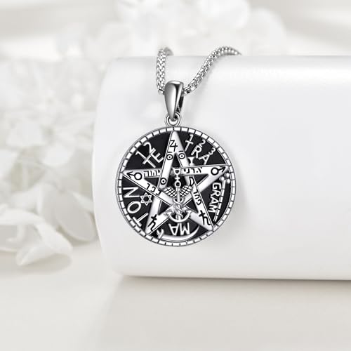 Tetragrammaton De Plata 925 Sterling Silver Tetragrammaton Necklace Tetragrammaton Pendant Amuleto De Proteccion Jewelry for Women Men2