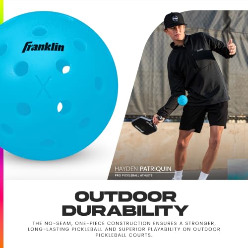 Image of Franklin Sports X-40 USAPA Approved Tournament Pickleballs - 12 Pack - Neon