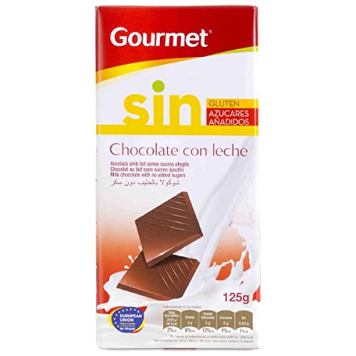 Gourmet - Chocolate con leche sin azúcares añadidos - 125 g