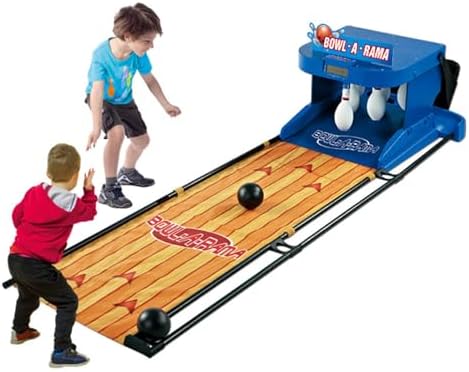 Indoor Bowling Alley Game for Kids & Adults - 2m Electronic Bowling Console with Automatic Reset, LED Scoreboard & Realistic Sound Effects - Family Fun Sports Activity