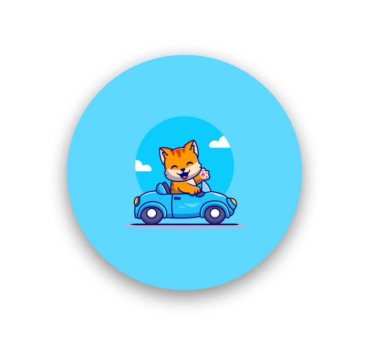 VVWV® Cute Cat Fridge Magnets for Refrigerator Home & Kitchen Decor Students Gift Items Wooden Fridge Magnet L X H 3 X 3 Inch