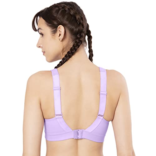 Image of Amante Solid Padded Non-Wired Full Coverage Sports Bra