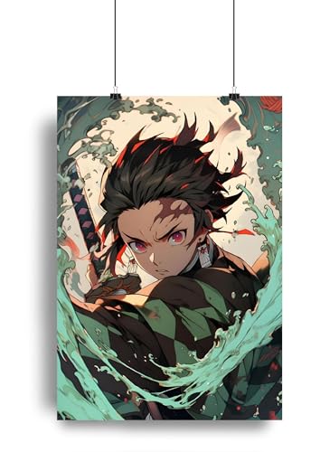 Low to cart | Demon Slayer Anime Poster | tanjiro kamado Anime Poster | tanjiro A4 Size Poster | Matte Finesh (size_11.9x8.3 inch,350 GSM poster) (A5)
