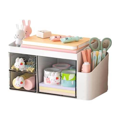 Eoixuqba Astuccio per trucchi, organizzatore per trucchi, organizer per trucchi, porta trucchi, vetrina per cosmetici, scatola per gioielli multifunzionale, per la cura delle unghie,