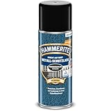 Hammerite Metallschutzlack Spray Hammerschlag, 3in1- Rostschutz, Schwarz, 400 ml