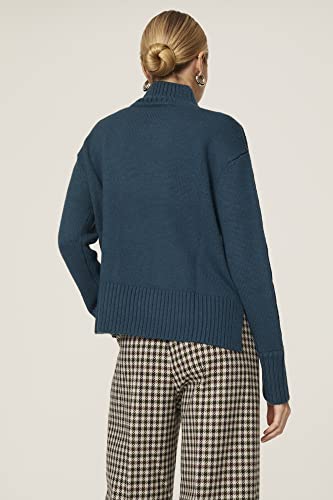 Rent The Runway Pre-Loved Teal Mock Neck Sweater4