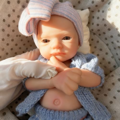 Muñeca bebé realista de silicona de 12 pulgadas miniatura 6