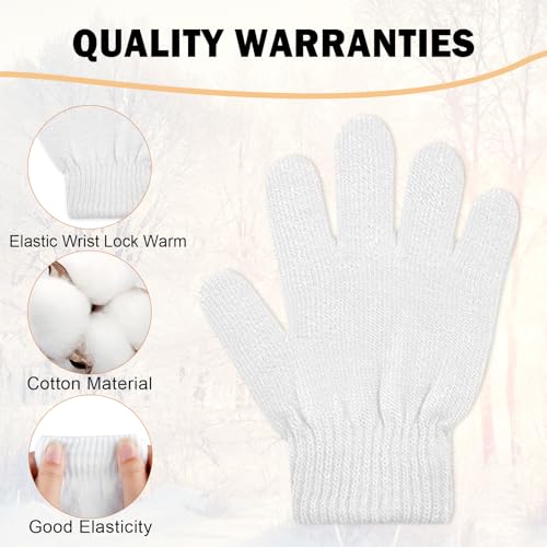 ONESING 12 Pairs Kids Gloves - Warm Knitted Winter Gloves Bulk for Girls Boys, Children Gloves Designed for Cold Weather Mixcolor K2