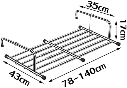 Indoor Outdoor Clothes Drying Rack Foldable Clothes Rack.Clothes Horse Clothes Airer Retractable Balcony Drying Rack,Folding Drying Rack,Stainless Steel Laundry Drying Rack for Indoor Outdoo