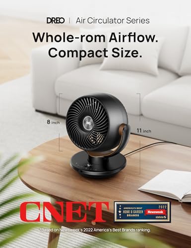 Quiet Desk Air Circulator Fan with Remote Control