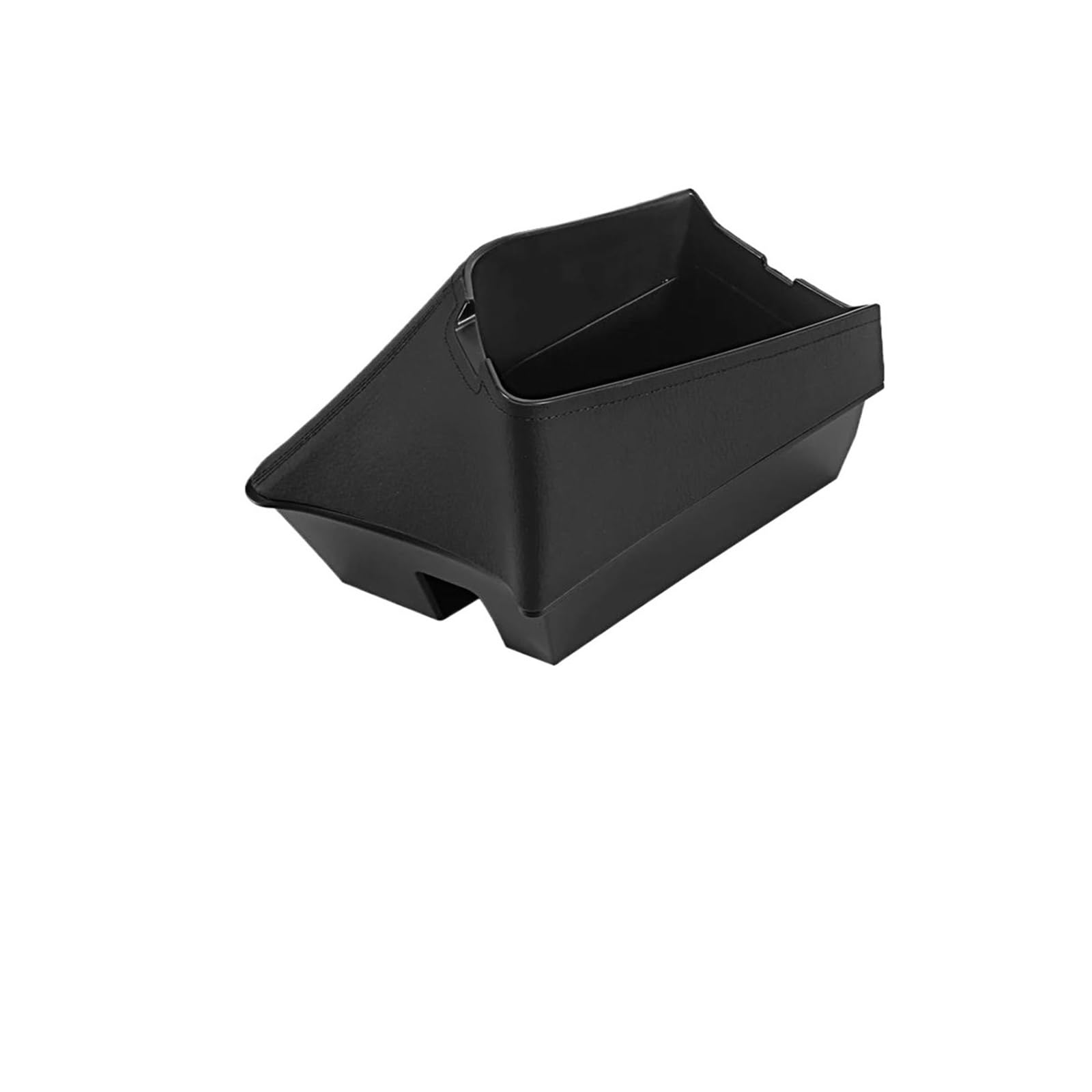 Storage Container Organizer Tray Interior For X1 F48 X2 F39 16-21 Car Accessories LHD Car Central Seat Armrest Box Console(Black Leather)