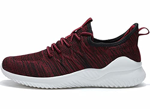 Image of Socviis Mens Slip On Running Shoes Athletic Walking Trainers Lightweight Breathable Mesh Tennis Sneakers