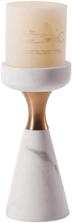 Candelabras,White Marble Candle Holder,Home Decor Accessory,Bedroom Living Room Decoration Nordic Dining Table Candle Holder(27cm)