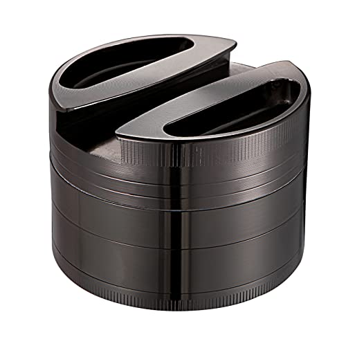 OBDATANG 3.0 inch black kitchen seasoning grinder spice crush zinc alloy