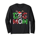 Dalmatiner-Hunde-Schlafanzug, Mutter, Büffelkariert, Weihnachts-Pyjama, Rentier-Horn Langarmshirt