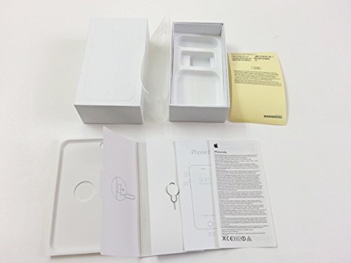 Replacement Empty Box Only for iPhone 6 4.7"-(Silver 16 Gb) + 1 Front & Rear Clear protective Packaging Film - No Phone or Accessories Included