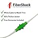 Fibershack White SC/APC Fiber Optic Internet Cable - 15ft, 5M Single Mode, SC/APC Connector, Fiber Patch Cable Extension for Residential Networks