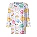 Womens Tops Summer 3/4 Length Sleeve Dressy Casual Blouse Easter Printed 0 Neck Shirts Fashion Vacation T Shirt