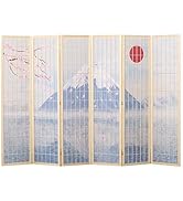 Amazon | [ZYACOFVE] パーテーション 間仕切り おしゃれ 4連 和風衝立