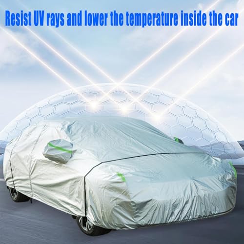 Image of 5-Layer 244 inch*83 inch*77 inch Waterproof All-Weather SUV Car Cover Heavy Duty Full Exterior Protection Universally Fit fit Cadillac Escalade ESV Chevy Suburban Ford Expedition Max GMC Suburban Lincoln etc