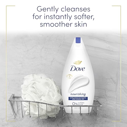 Dove Nourishing Body Wash Soft Smooth Creamy Gentle Skin Cleanser Pack 6 x 450ml - Image 5