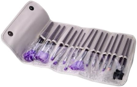 New 16Pcs Professional Cosmetic Makeup Brush Set with Leather Bag