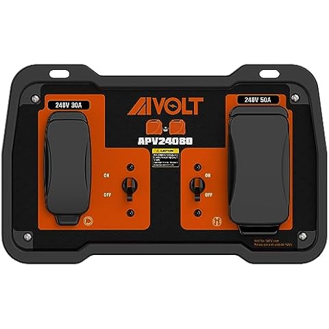 AIVOLT 240V 50-Amp Parallel Kit for Enclosed Frame Inverter Generators, ANSI/PGMA G300-2018 Standard Parallel Link with L5-30R and 14-50R Outlet Cover