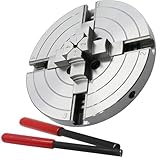 Wood Lathe Chuck, 6 inch 4 Jaws, Self-Centering Lathe Chucks for Woodturning, 4 Jaw Chuck for Wood Lathe 1 x 8TPI Thread, 4 Jaw Lathe Chuck for Woodturning