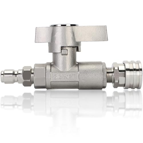 Ball Valve Pressure Washer 3/8 DN10 Ball Valve High Pressure Ball Valve for Power Washer Hose 5000 PSI