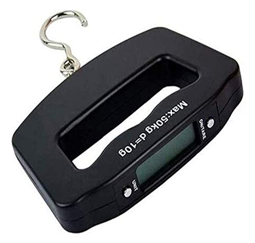 Preisvergleich Produktbild LDG Minikranwaage Digitale Handgehaltene Angelhaken-Kranwaage Elektronische Waage Gepäckwaage LED-Anzeige Waage (Color : Black, Size : 12cm / 8cm / 2.5cm)