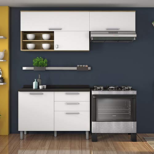 Armário de Cozinha Aéreo Itatiaia Clean 3 Portas