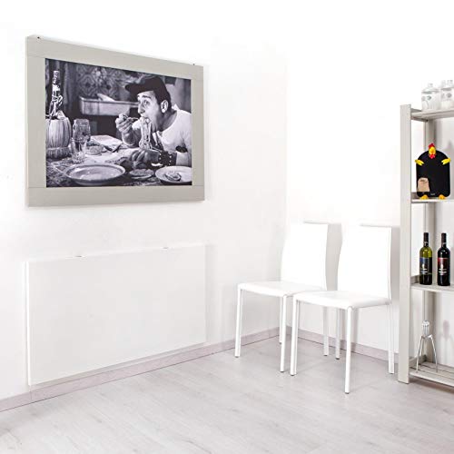 Image of Compal Folding Wall Mounted Study Table, Office Table, Laptop, Folding Utility for Home Office Portable & Space-Saving Floating Desk 23.5X31.5 Inch Wall Mount Table White