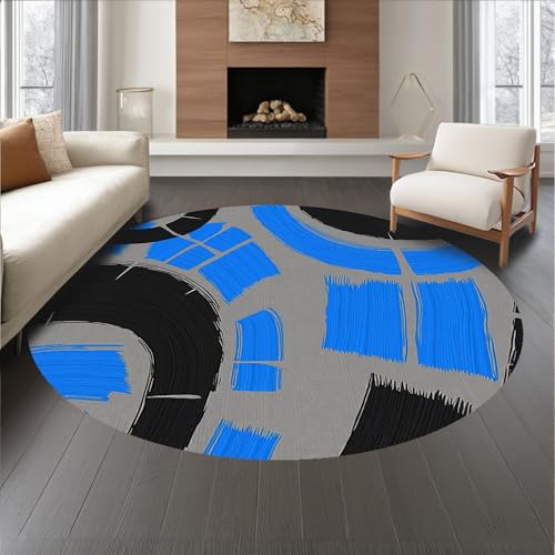 ODIKA Flatwoven High Traffic Area Rug 8, Contemporary Brushstroke with