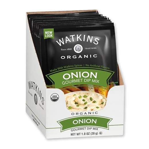 Watkins Organic Gourmet Dip Mix, Onion, 1.0 oz. Packets, 12-Pack