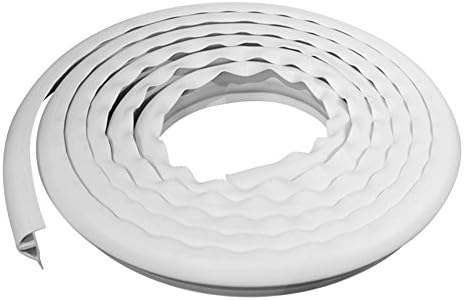 EasyFlex Plastic P-Profile Dock Edging Rub Rail for Boat Docks, 25-Feet, White (5000W-25C)
