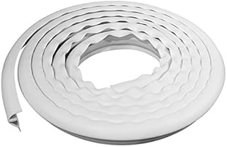 EasyFlex Plastic P-Profile Dock Edging Rub Rail for Boat Docks, 25-Feet, White (5000W-25C)