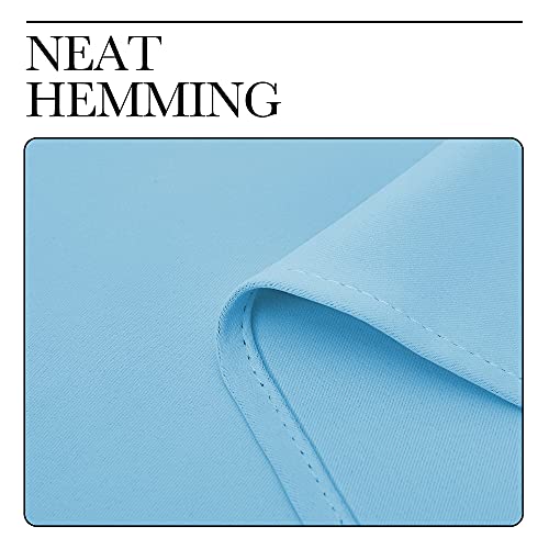 Image of NICETOWN Blue Room Darkening Panels - Nursery & Infant Care Drapes, Extra Long 95 inches Length Curtains for Patio Door /Dining Room (2 Pieces, 42 inches Wide)