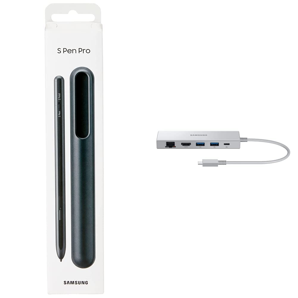 Samsung S Pen Pro EJ-P5450, Black & EE-P5400USEGEU USB-C Docking