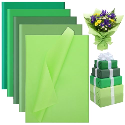 woric 120 Sheets Green Tissue Paper for Gift Bags