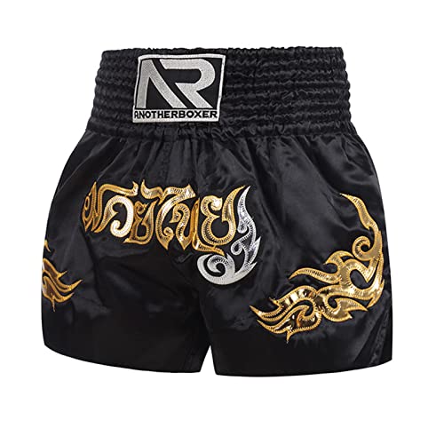 Roadoor Pantaloncini da boxe, ad alta elasticità, traspiranti, per la riduzione dell'attrito da palestra, boxe, kickboxing, per uomini e donne