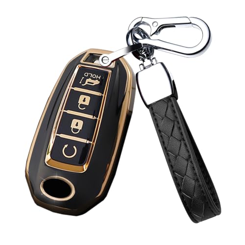 Coque de clé Infiniti premium en TPU et porte-clés métallique de haute qualité