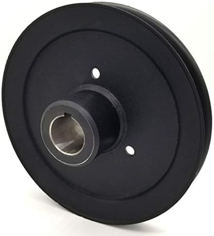 7 Inch Dia 1 1/8 Inch Bore Steel V-Groove Drive Pulley Replacement for Hustler 602755