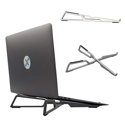 FlexVerk-Portable-Laptop-Riser-Stand-Lightweight-Adjustable-Computer-Holder-Ergonomic-Foldable-Compatible-with-Apple-MacBook-Pro-Air-HP-Dell-Tablet-More-10-16-Notebooks-Silver