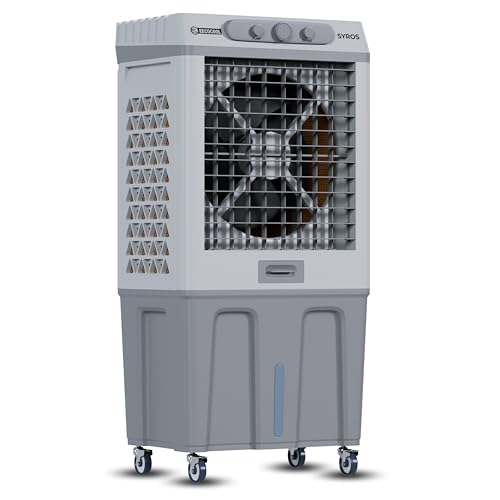 Image of EECOCOOL Syros 120 L Desert Air Cooler for Home with Honeycomb Cooling Pads, Auto Swing & Water Level Indicator | Inverter Compatible & | 1 Year Warranty