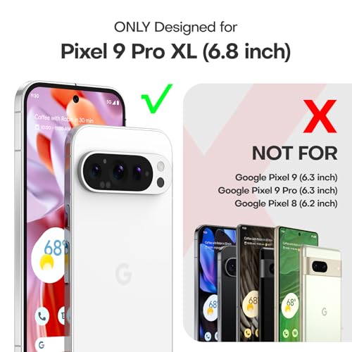 Image of TAURI for Google Pixel 9 Pro XL Case, Compatible with Magsafe, Military-Grade Protection, Yellowing Resistant, Scratch-Resistant Back, Shockproof Slim Phone Case for Pixel 9 Pro XL, Blue